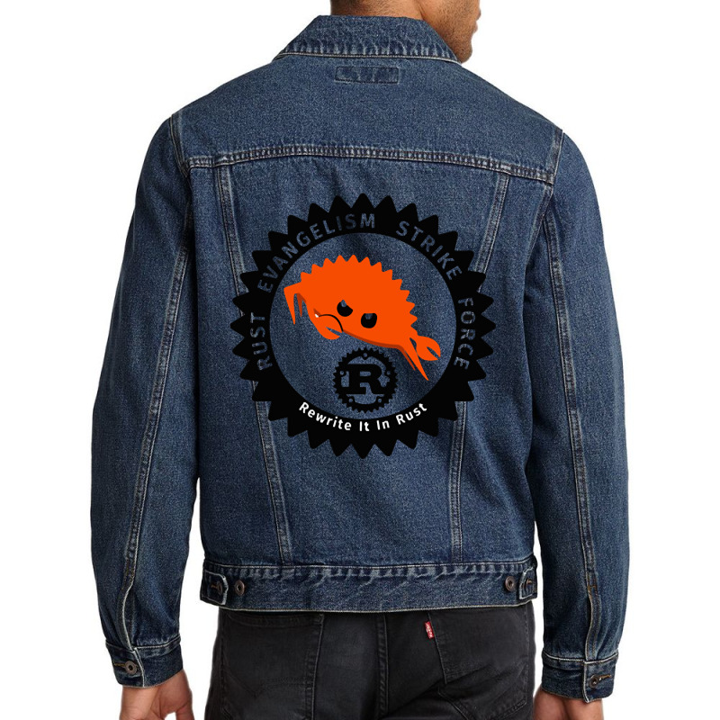 Rust Evangelism Strikeforce Men Denim Jacket by ardylanda | Artistshot