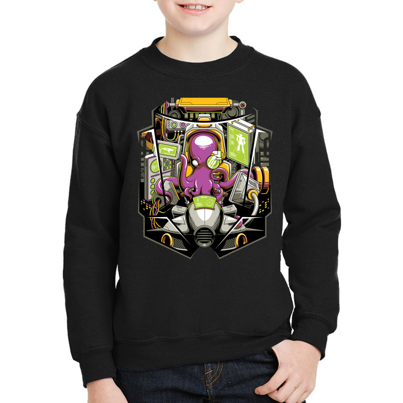 Mecha Pilot Youth Sweatshirt by ib | Artistshot