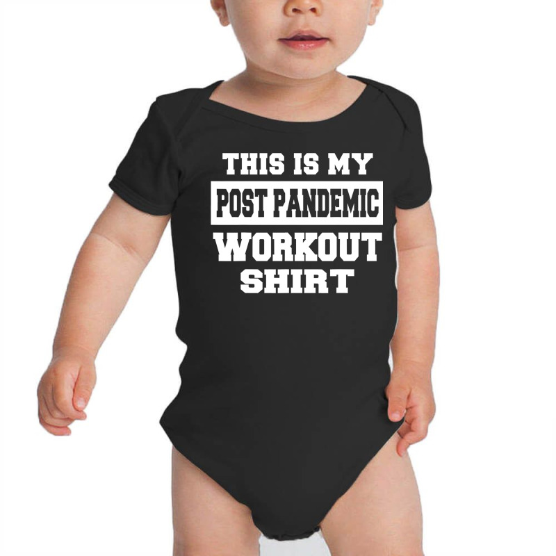 Post Pandemic Workout Funny Gym Running Baby Bodysuit | Artistshot