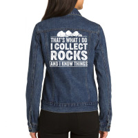 Geologist Minerals For Rock Collector T Shirt Ladies Denim Jacket | Artistshot