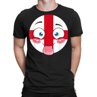 England Flag Crazy Face Weird Girl Boy Person Great Britain T Shirt T-shirt | Artistshot