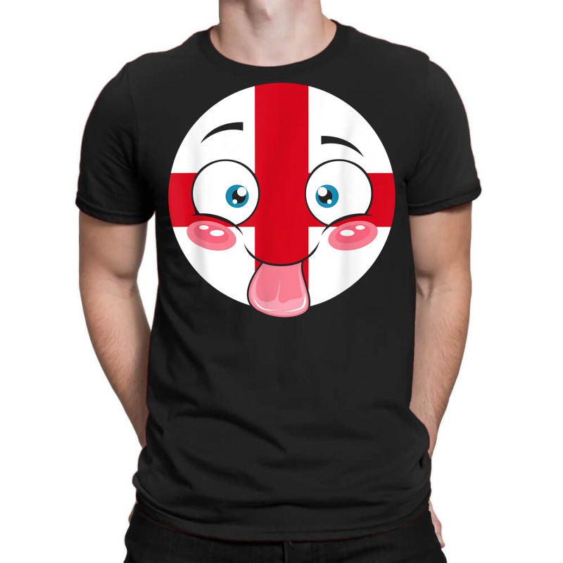 England Flag Crazy Face Weird Girl Boy Person Great Britain T Shirt T-shirt | Artistshot