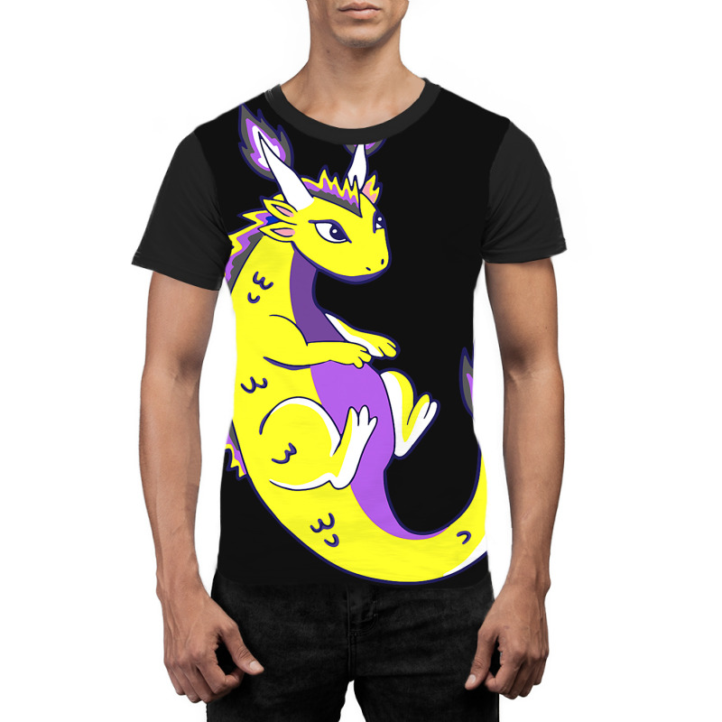 Nonbinary Dragon Lgbtq Nonbinary Pride Genderqueer Lgbt Graphic T-shirt by XAVIERESPREE | Artistshot