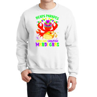 Beads Parades Kingcake Crawfish Mardi Gras Fat Tuesday T Shirt Crewneck Sweatshirt | Artistshot