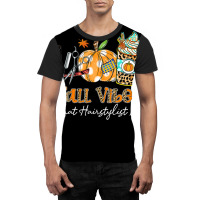 Fall Vibes & That Hairstylist Life Scissors Comb Pumpkin Graphic T-shirt | Artistshot