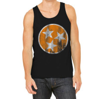 Orange Tennessee Flag Volunteer State Tri Stars Tennessee Tank Top | Artistshot