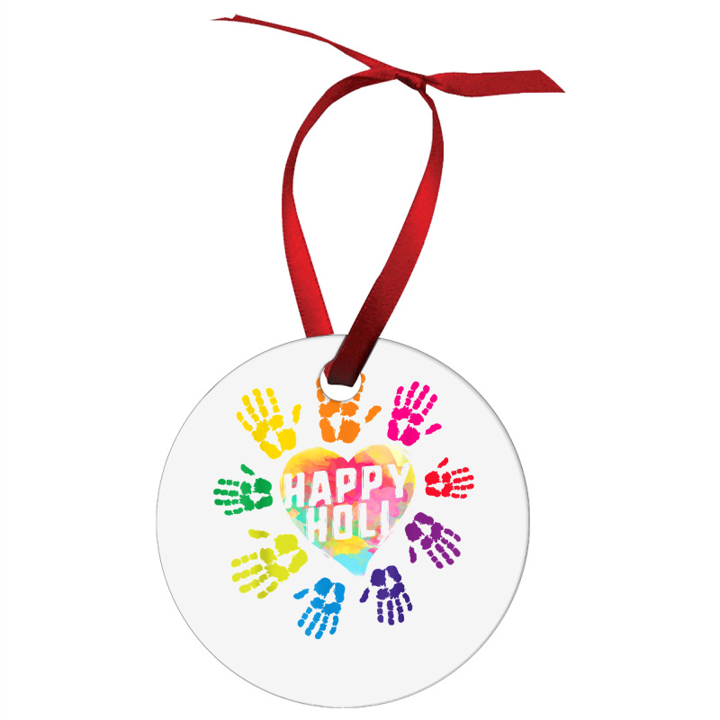 Happy Holi Colorful Hands Print Colors India Dance Hindu Fes T Shirt Ornament | Artistshot