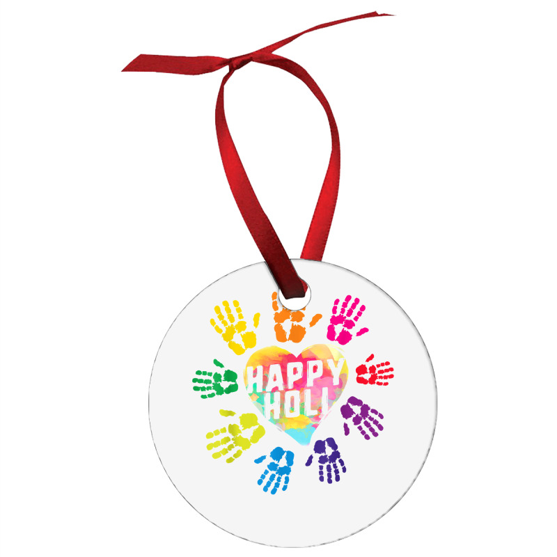 Happy Holi Colorful Hands Print Colors India Dance Hindu Fes T Shirt Ornament | Artistshot