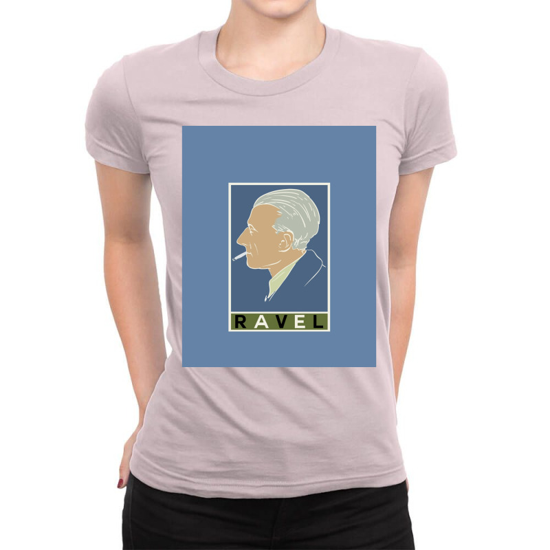 Maurice Ravel Ladies Fitted T-Shirt by nanchpebau | Artistshot