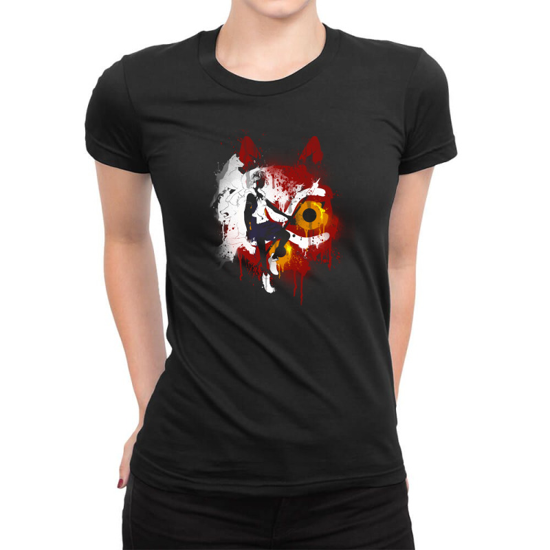 Mononoke Graffiti Ladies Fitted T-Shirt by Fearcheck | Artistshot