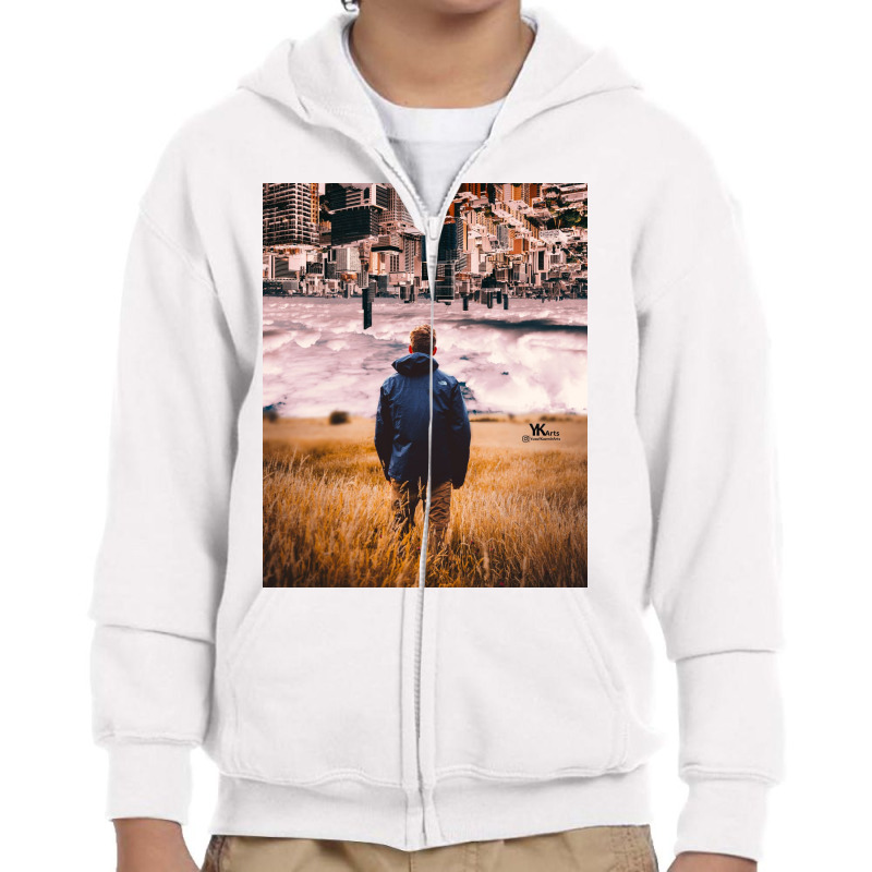 Perspecive 2 Youth Zipper Hoodie by josef.psd | Artistshot