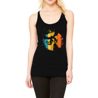 Vintage Cool Dragon Silhouette On The Retro Sunset Dragons Racerback Tank | Artistshot