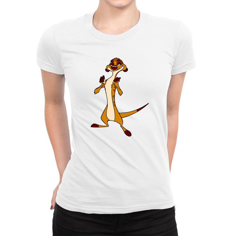 Timon Funny Ladies Fitted T-Shirt by parentseka | Artistshot