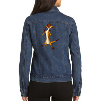 Timon Funny Ladies Denim Jacket | Artistshot