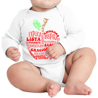 Spanish Bilingual Maestra Teacher T Shirt Long Sleeve Baby Bodysuit | Artistshot