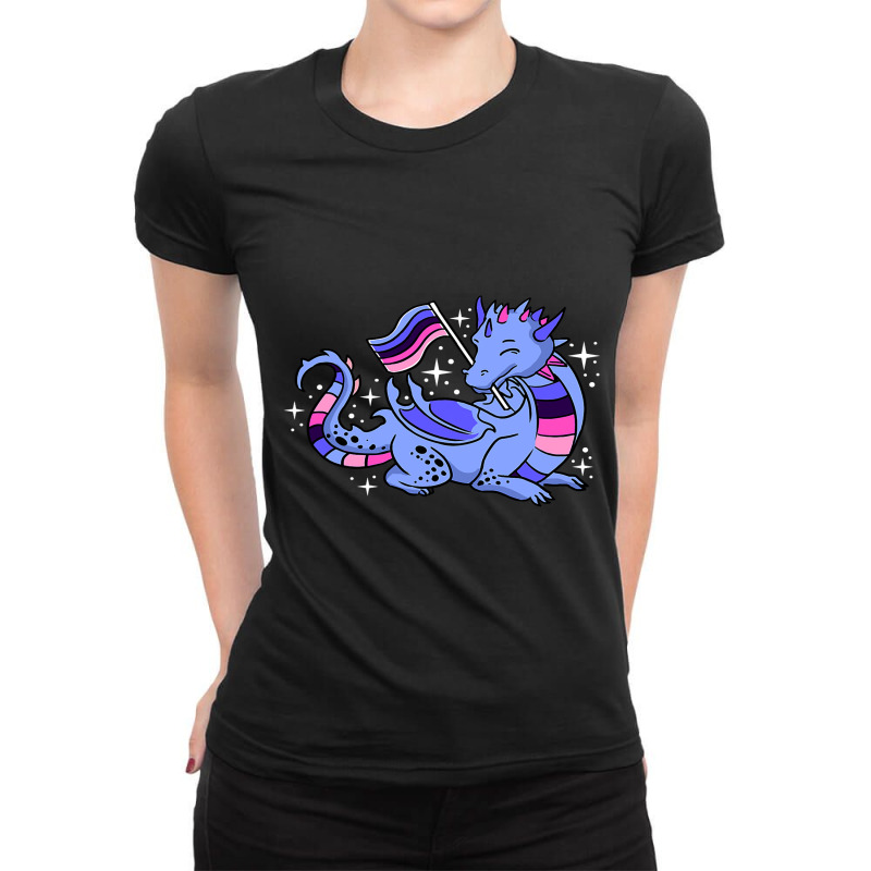 Omnisexual Dragon Omnisexual Pride Ladies Fitted T-Shirt by XAVIERESPREE | Artistshot