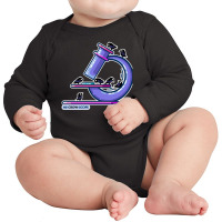 Microscope Science Pun Long Sleeve Baby Bodysuit | Artistshot