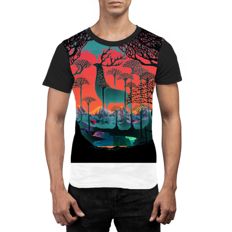 Forest Spirit   Woodland Graphic T-shirt by libelsrandowl | Artistshot