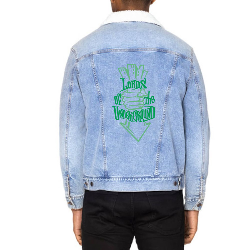 Lords Underground Hip Hop Print Unisex Sherpa-Lined Denim Jacket by MichaelGatineau | Artistshot