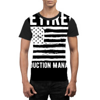 Retired Production Manager Profession American Flag T Shirt Graphic T-shirt | Artistshot