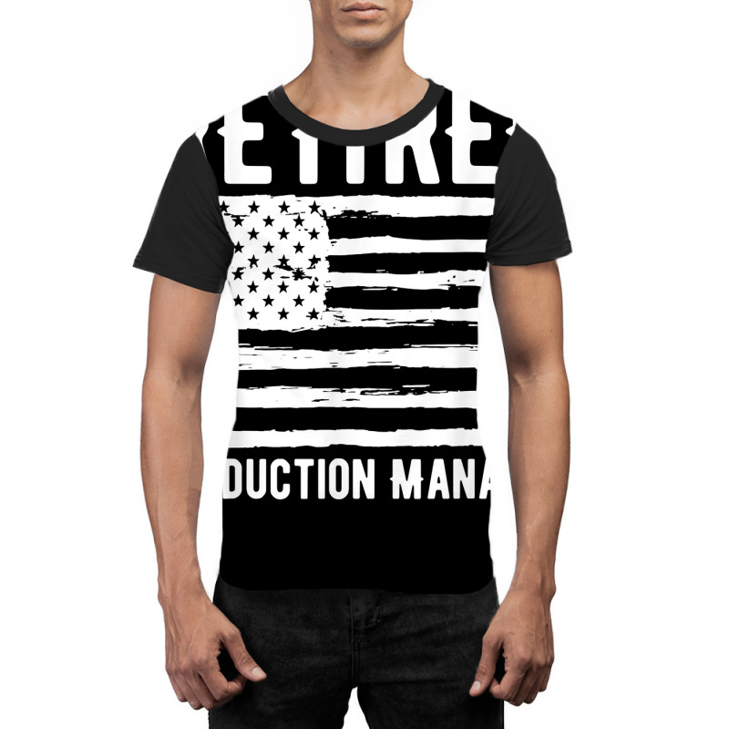 Retired Production Manager Profession American Flag T Shirt Graphic T-shirt | Artistshot