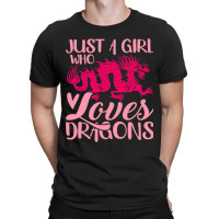 Vintage Dragon Japanese Culture Girl Loves Dragons T-shirt | Artistshot