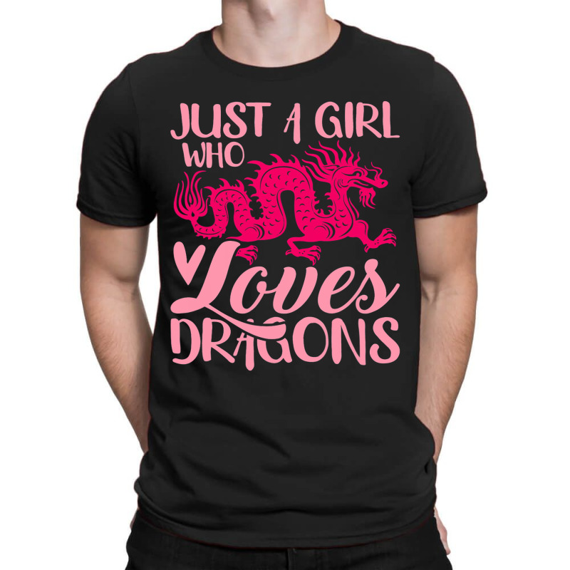 Vintage Dragon Japanese Culture Girl Loves Dragons T-Shirt by MELISSABISHOP | Artistshot