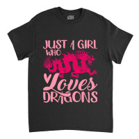 Vintage Dragon Japanese Culture Girl Loves Dragons Classic T-shirt | Artistshot