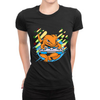 Pagona Bearded Dragon Gaming Console For Herpetologist Ladies Fitted T-shirt | Artistshot