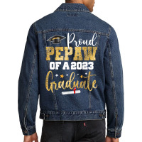 Proud Pepaw Of A 2023 Graduate Class Senior Graduation T Shirt Men Denim Jacket | Artistshot