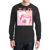 Japanese Aesthetics Kawaii Strawberry Milk Shake Long Sleeve Shirts | Artistshot