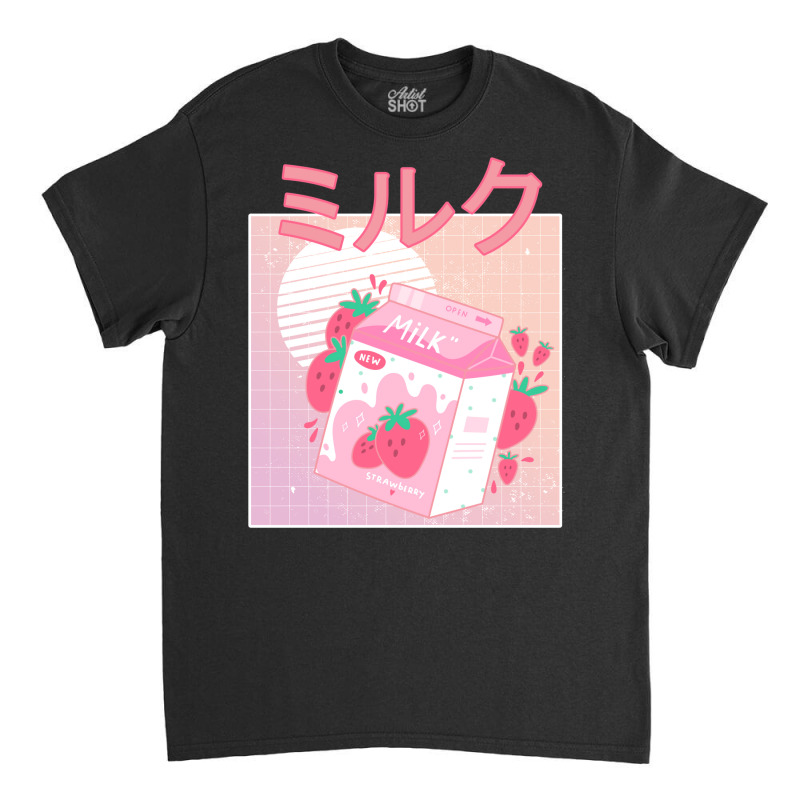 Japanese Aesthetics Kawaii Strawberry Milk Shake Classic T-shirt | Artistshot