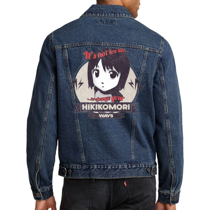 Hikikomori Motivation Men Denim Jacket | Artistshot