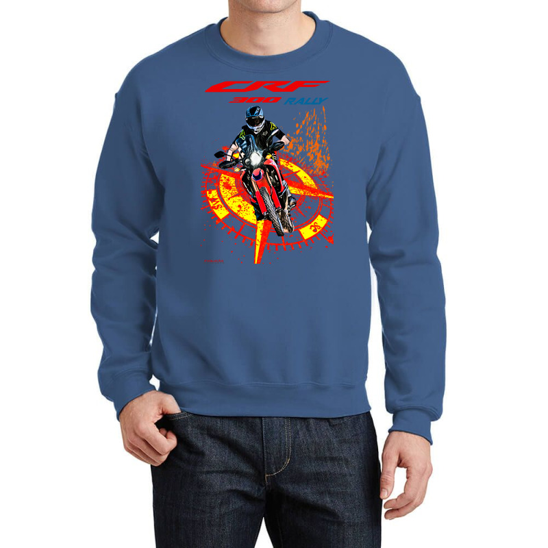 Crf 300 Rally Splash Windrose Crewneck Sweatshirt | Artistshot