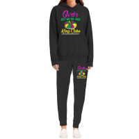 Girls Just Wanna Have King Cake Mardi Gras Carnival Party T Shirt Hoodie & Jogger Set | Artistshot