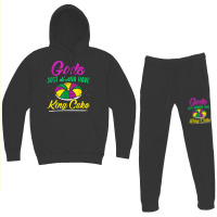 Girls Just Wanna Have King Cake Mardi Gras Carnival Party T Shirt Hoodie & Jogger Set | Artistshot