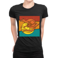 Vintage Fantasy Galaxy Dragon Planet Ladies Fitted T-shirt | Artistshot