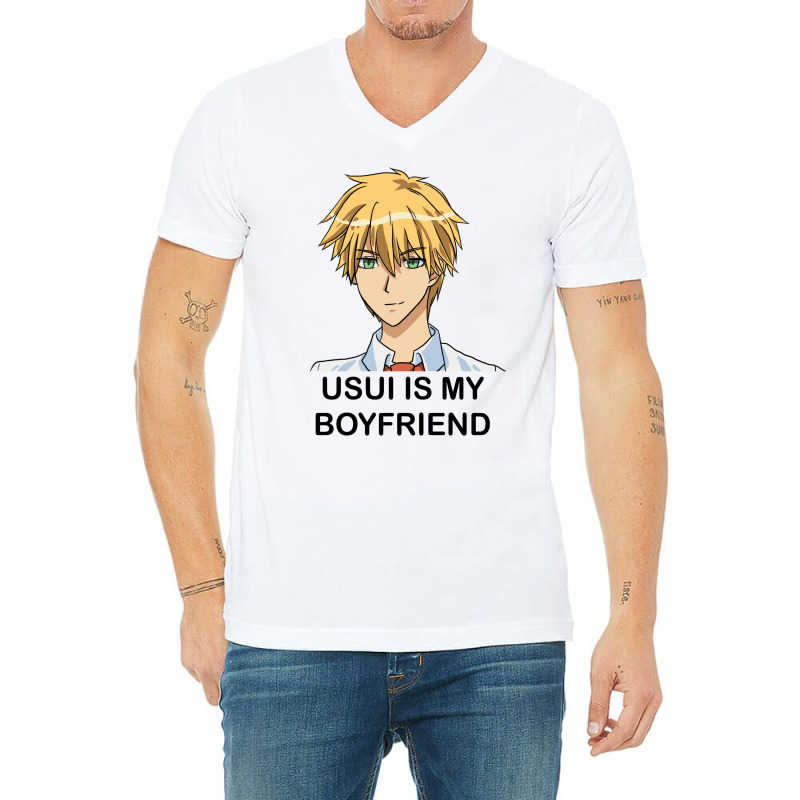 Kaichou Wa Maid Sama   Usui Is My Boyfriend V-neck Tee | Artistshot