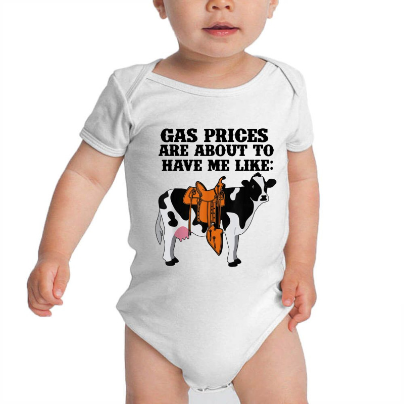 Funny Dairy Cow Gas Prices Baby Bodysuit by paulscott Art | Artistshot