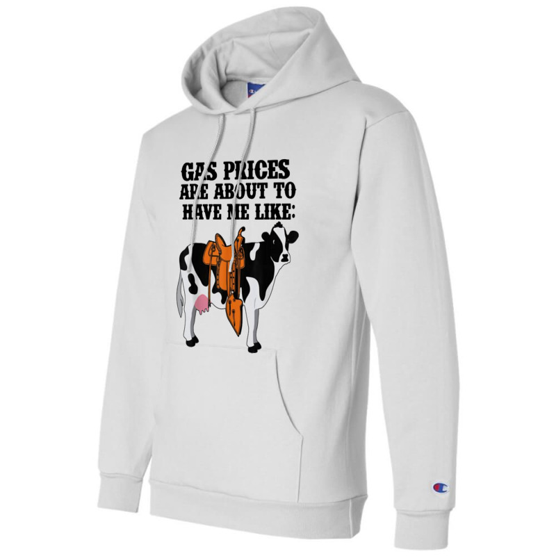 Funny Dairy Cow Gas Prices Champion Hoodie by paulscott Art | Artistshot