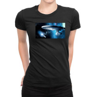 Enterprise A Where Silence Has Lease Ladies Fitted T-shirt | Artistshot