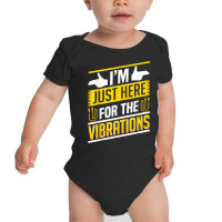 Im Just Here For The Vibrations Sign Language Deaf Awareness T Shirt Baby Bodysuit | Artistshot