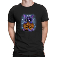 Cat And Pumpkin T-shirt | Artistshot