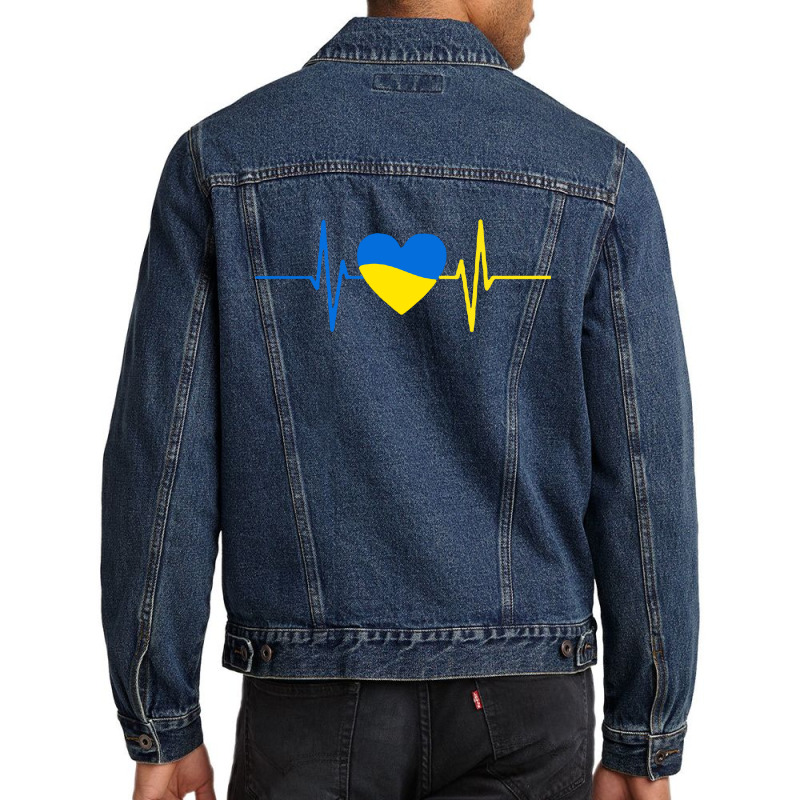 Heartbeat Men Denim Jacket | Artistshot