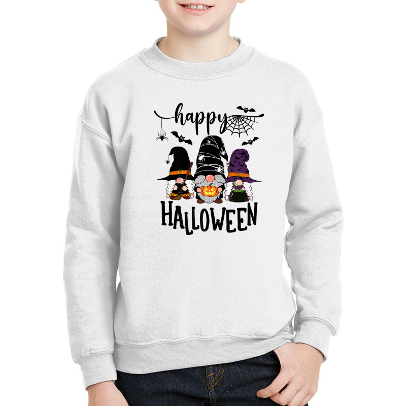 Gnomes Halloween Witch Garden Gnomes Happy Halloween Youth Sweatshirt | Artistshot