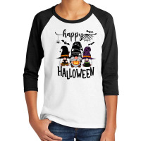 Gnomes Halloween Witch Garden Gnomes Happy Halloween Youth 3/4 Sleeve | Artistshot