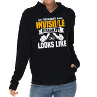 This Is What An Invisible Disability Looks Like Blindness T Shirt Lightweight Hoodie | Artistshot