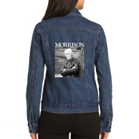 Morrison - White Type Ladies Denim Jacket | Artistshot