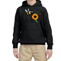 Bee A Cat If You Can Bee Cat And Sunflower Youth Hoodie | Artistshot