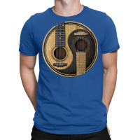 Old And Worn Acoustic Guitars Yin Yang T-shirt | Artistshot